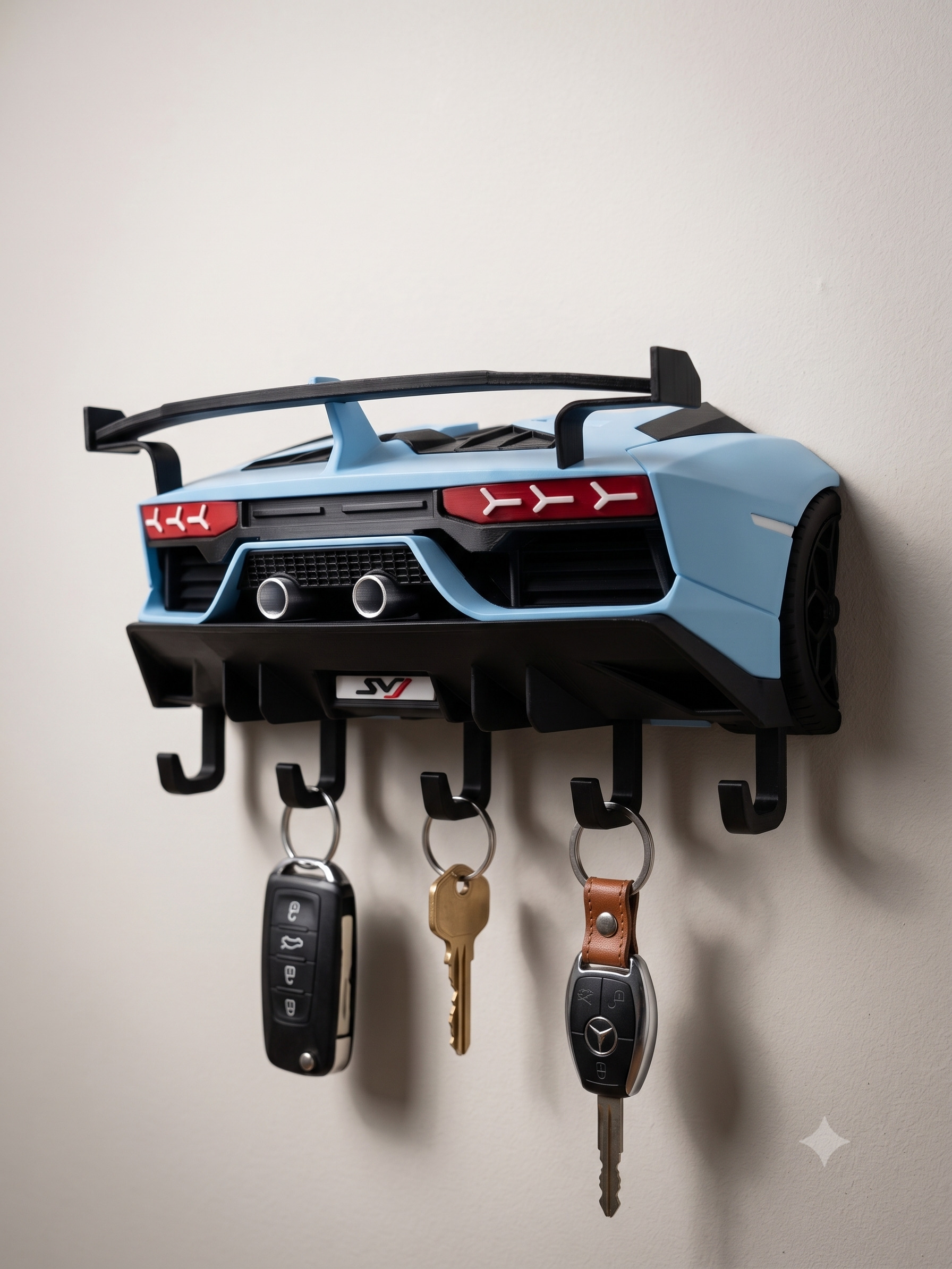 Porta-Chaves Decorativo Traseira Lamborghini Aventador