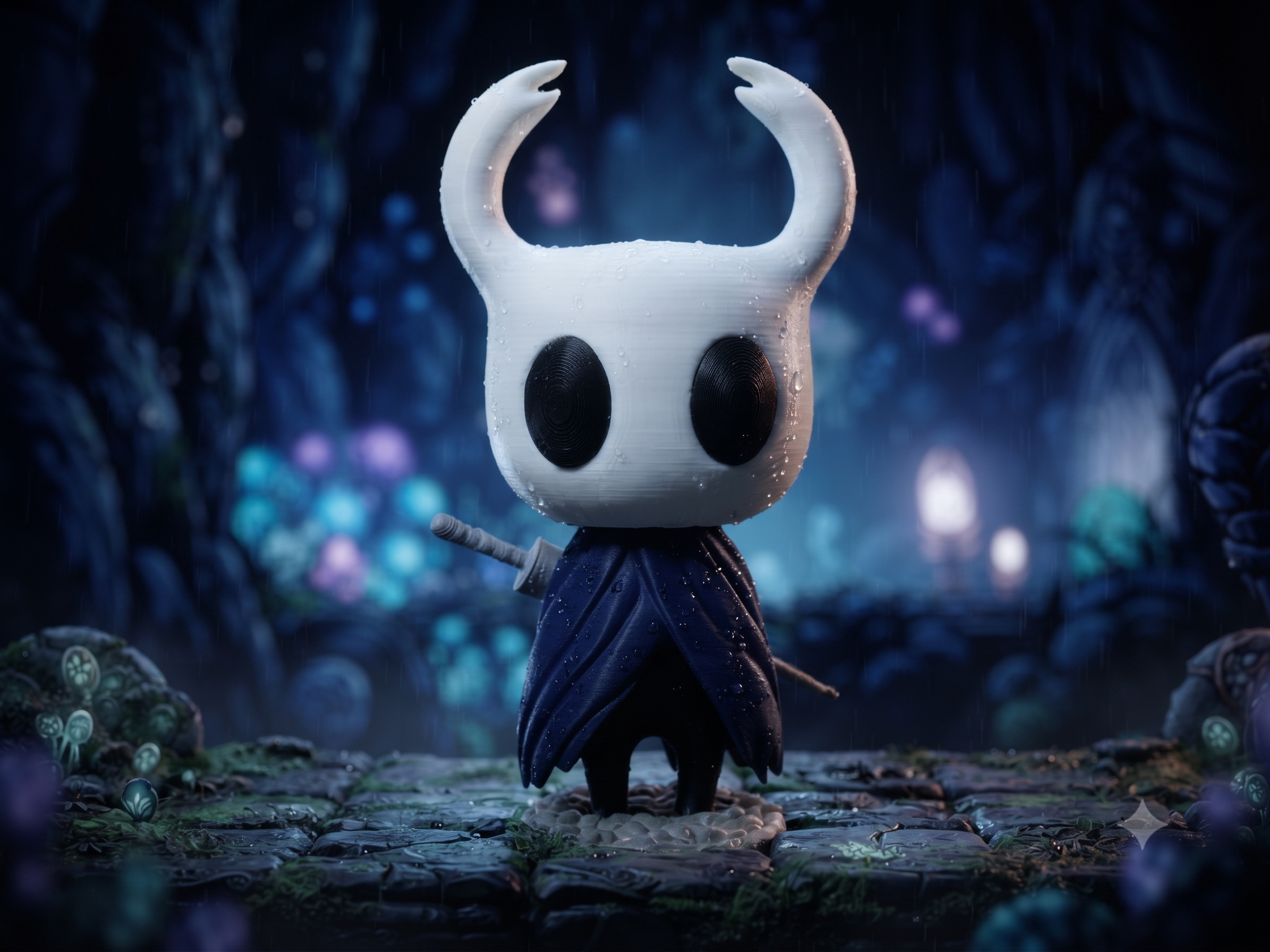 Boneco The Knight - Hollow Knight (Colecionável 3D Gamer)