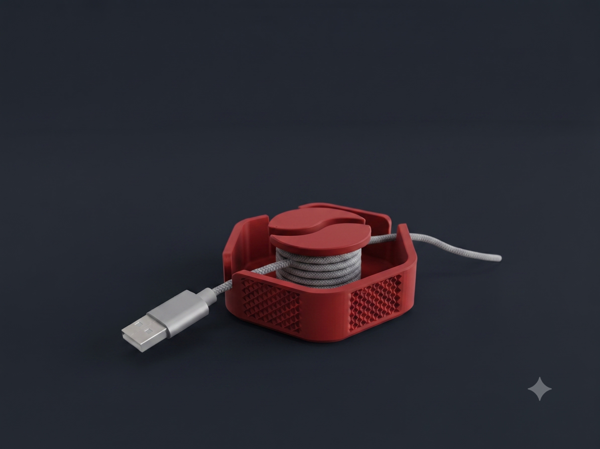 Organizador de Cabos Portátil | Enrolador de Fios USB, USB-C