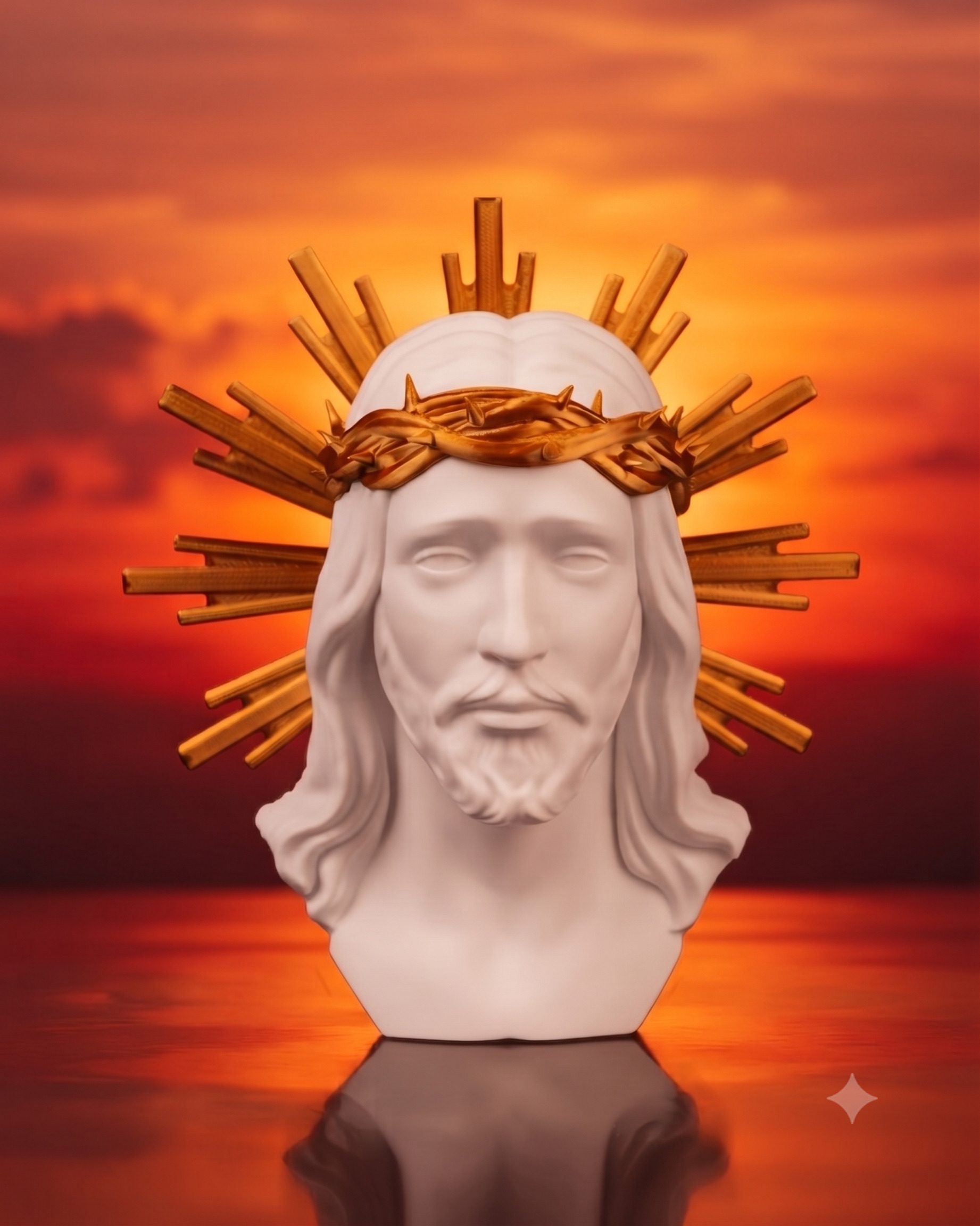 Busto Cristo Rei Decorativo