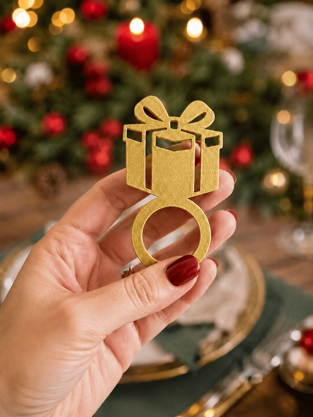 Anéis Porta-Guardanapos de Natal